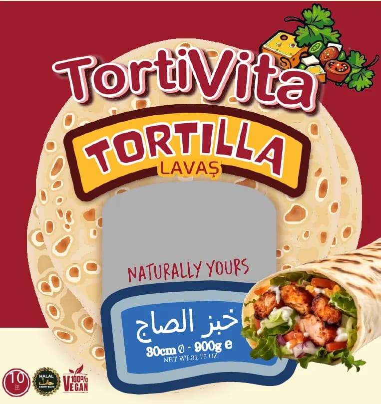 TortiVita Tortilla 30 cm (10'lu) ambalajı